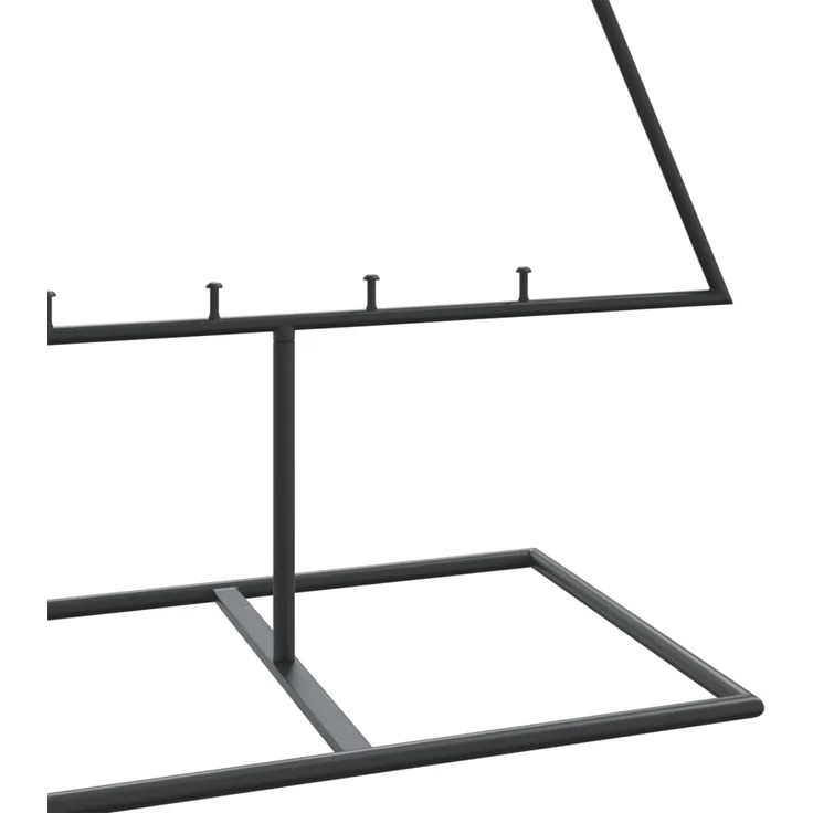 vidaXL Metall-Weihnachtsbaum für Dekorationen Schwarz 150 cm 4018951 – Bild 5