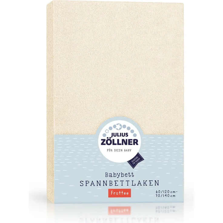 Julius Zöllner Spannbetttuch Frottee ecru,70x140