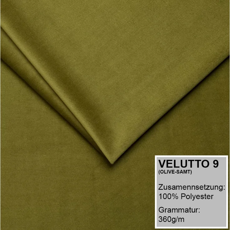 Polsterbett STAR 120x200 mit Matratze, Bettkasten und Lattenrost. Farbe: Olive 9 – Bild 4