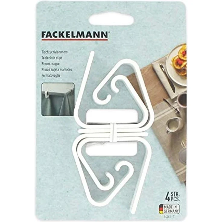Fackelmann Tischdeckenklammern Kunststoff Tecno - 4 Stück – Bild 2