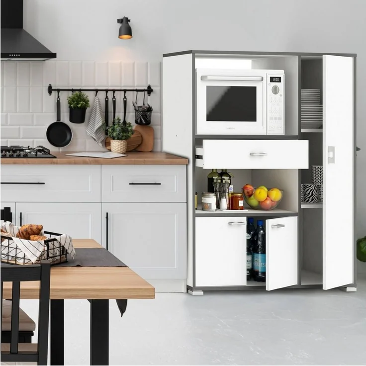 habeig Küchenregal Küchenschrank 955 Schrank Küchenregal Küchenmöbel Singleküche Küche – Bild 3