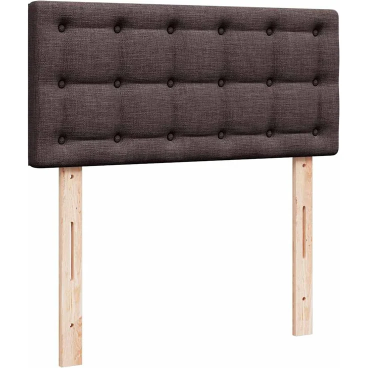 vidaXL Ottoman-Bett mit Matratze Dunkelbraun 90x200 cm Stoff 3311597 – Bild 7