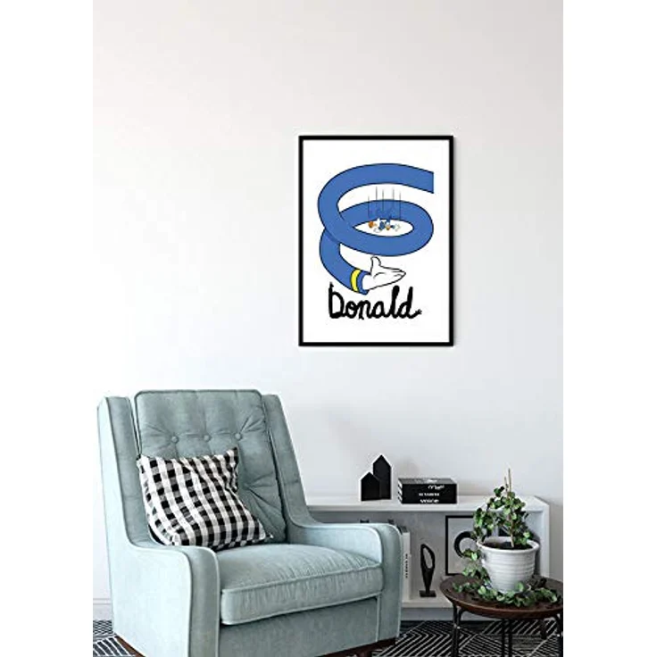 Komar Disney Wandbild, Donald Duck Spiral Kunstdruck, 40x50cm, Kinderzimmer-Dekoration ohne Rahmen, fotorealistischer Druck aus Premium-Poster Fotopapier – Bild 4