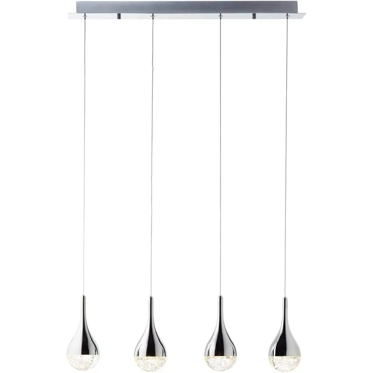 Brilliant Leuchten No. G93424-15 Pendelleuchte Frizzante LED 4-flammig chrom easyDim