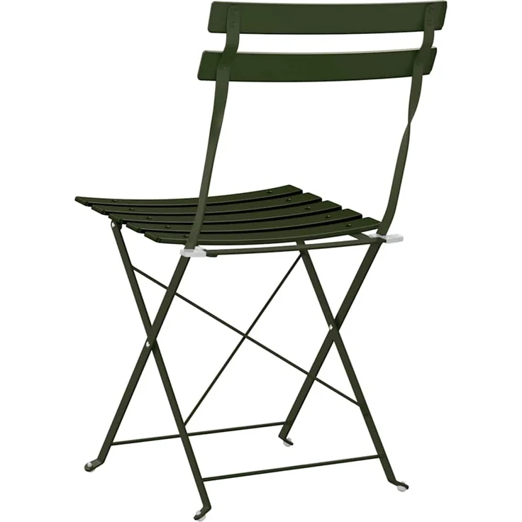 vidaXL Gartenklappstuhl 2 pcs Grün 42 x 46 x 82cm Metall 42002955 – Bild 6