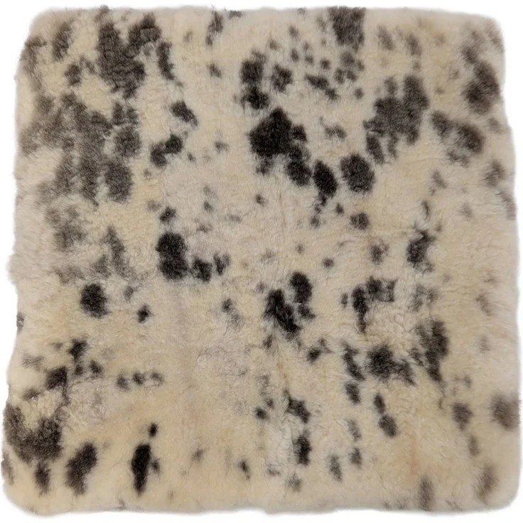 Reissner Lammfelle Sitzkissen Sitzauflage SOFI ungefärbte naturbunte Merino Lammfelle 35x35cm – Bild 2