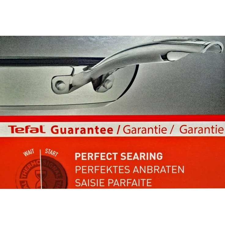 Tefal Pfannen-Set | Induktion | Antihaftbeschichtung | Edelstahl | 3-teilig 20/24/28 cm | Thermo-Signal | silber – Bild 4