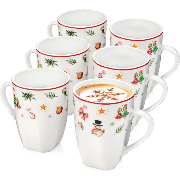 SÄNGER Kaffeebecher Set Bilgola Christmas Design 6 teilig