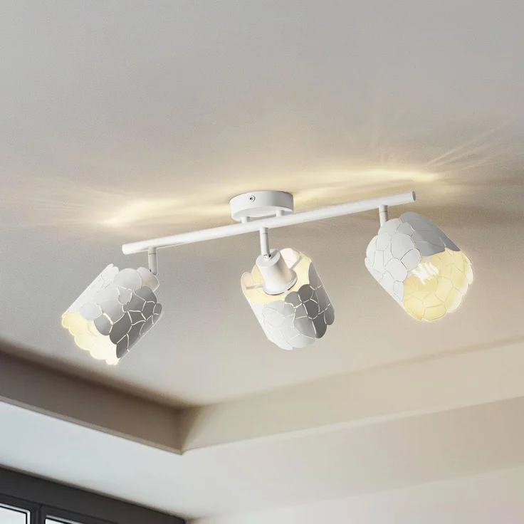 Lindby Deckenstrahler Aralena, Metall, Weiß IP20, 3x15 W LED – Bild 2