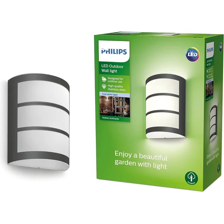 Philips Python Wall 4000K Anthrazit