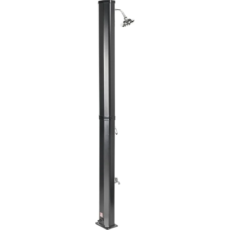 Freistehende solarbetriebene Gartendusche TUXPAM Schwarz – Bild 5