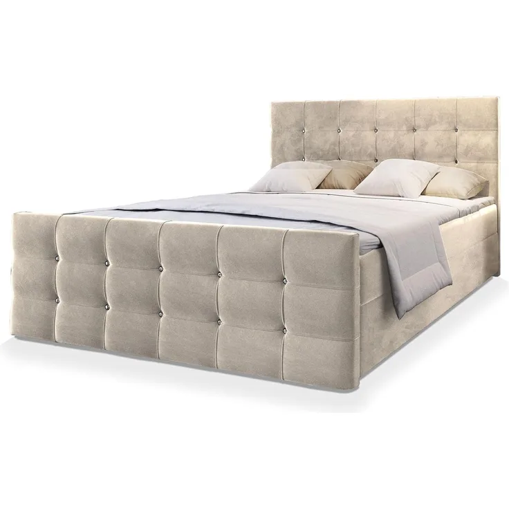 Masseno Boxbett SLAT 180x200 cm mit Bonell Matratze und Topper
