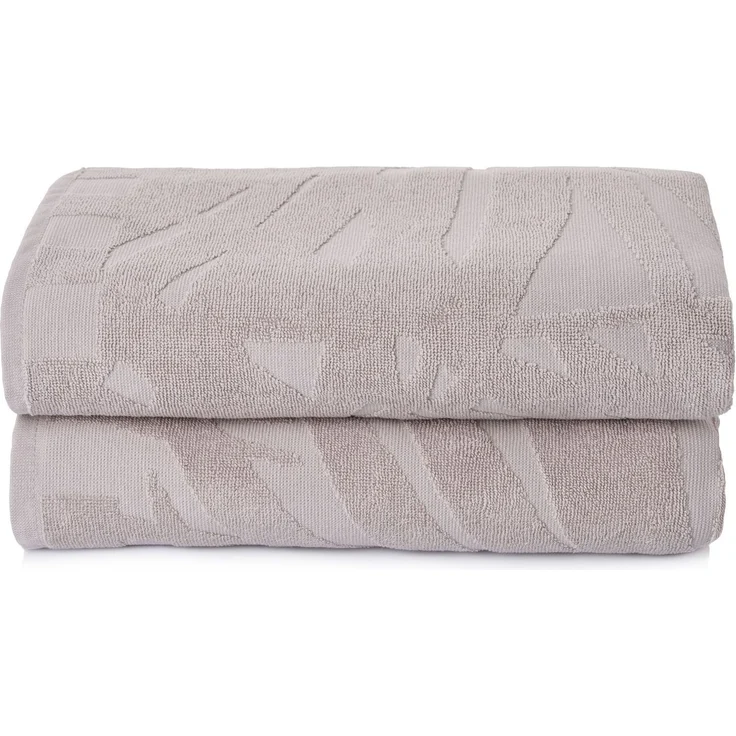 Mijolnir 'Pataya - Grey' Badetuchset (2-teilig), Grau, 70 x 140 cm – Bild 2