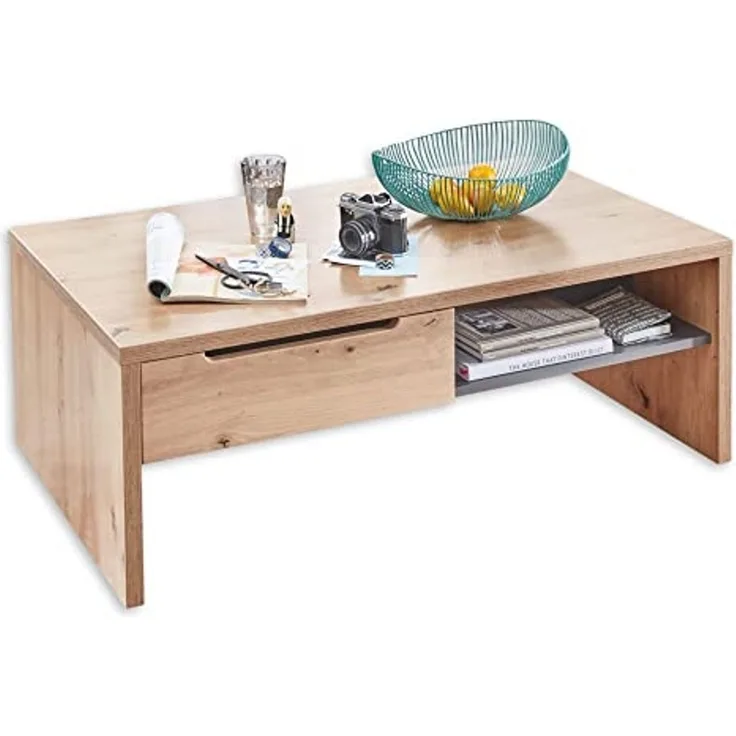 Couchtisch MEMPHIS MDF Artisan Eiche und graphit 110x65 cm