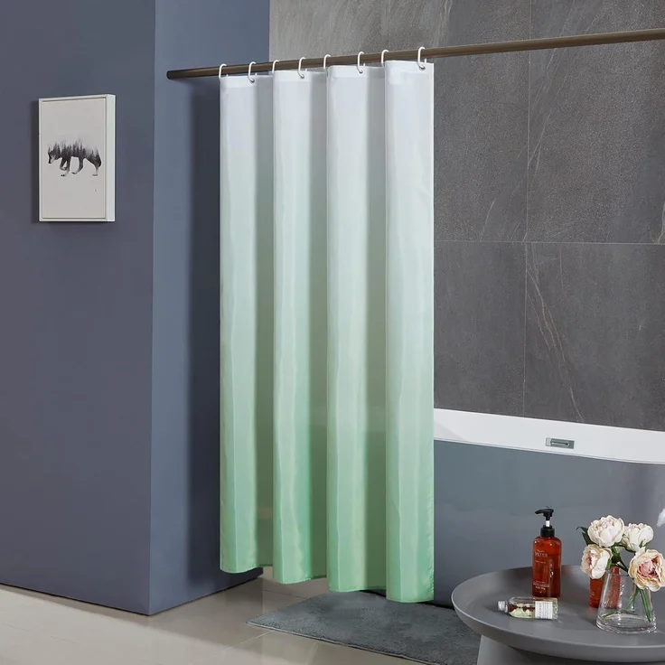 Furlinic Duschvorhang Überlänge Extra Breit 240x200cm Antibakteriell Wasserdicht – Bild 5