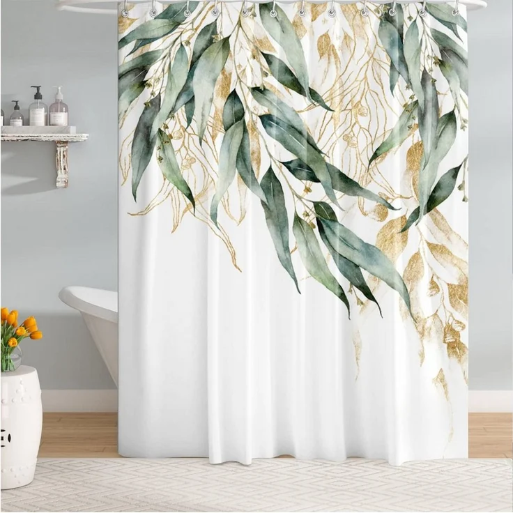 M&W DAS DESIGN Duschvorhang Shower curtains Anti schimmel Waschbar ​​180x200 Duschvorhang – Bild 4