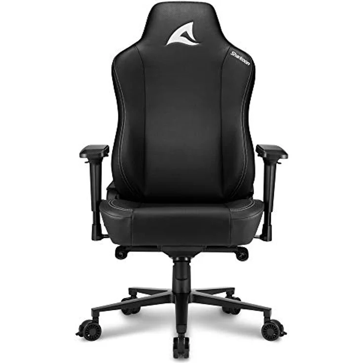 Sharkoon Skiller SGS40 Gaming Stuhl, Schwarz, mit Kunstlederbezug, breit – Bild 4