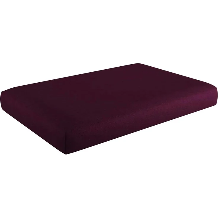sunnypillow Palettenkissen mit abnehmbarem Bezug Kaltschaum Palettenauflage Palettenpolster Palettensofa Sitzkissen Rückenlehne Indoor Outdoor Sitzkissen 120 x 80 x 15 cm Violett – Bild 1
