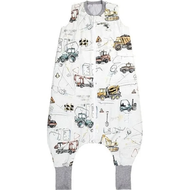 PULP-isolierter Schlafsack mit Beinen für Kinder von 2 5 bis 5 Jahren Baustelle