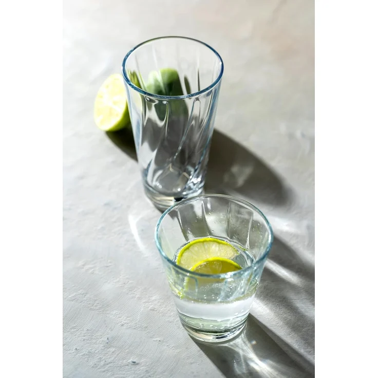 LEONARDO Gläser-Set Trinkglas-Set TWIST, 12-teilig, Glas, Becher-Set, spülmaschinengeeignet – Bild 5