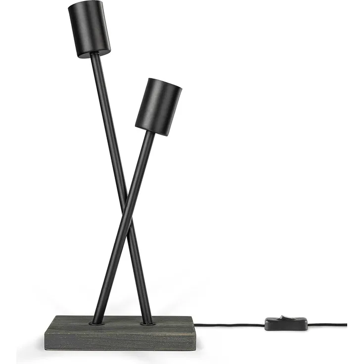 Paco Home Tischleuchte IKS, ohne Leuchtmittel, Stehlampe LED Lampe Wohnzimmer Vintage Retro Industrial Design E27