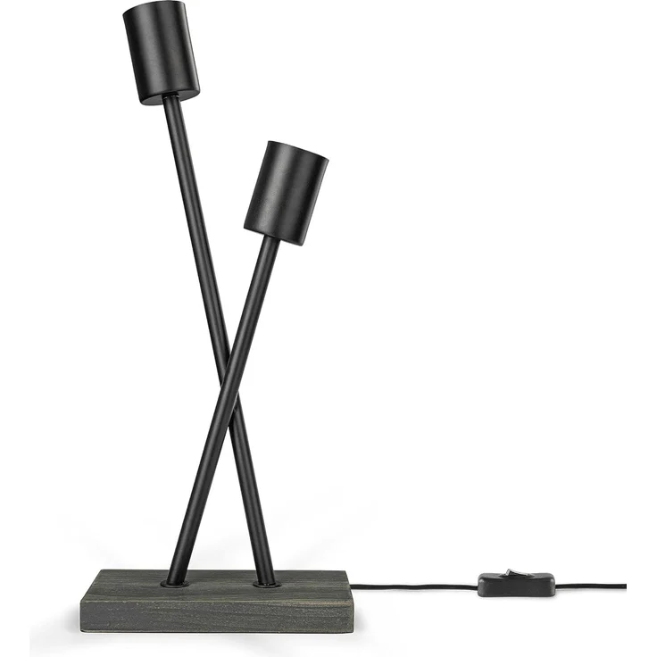 Paco Home Tischleuchte IKS, ohne Leuchtmittel, Stehlampe LED Lampe Wohnzimmer Vintage Retro Industrial Design E27