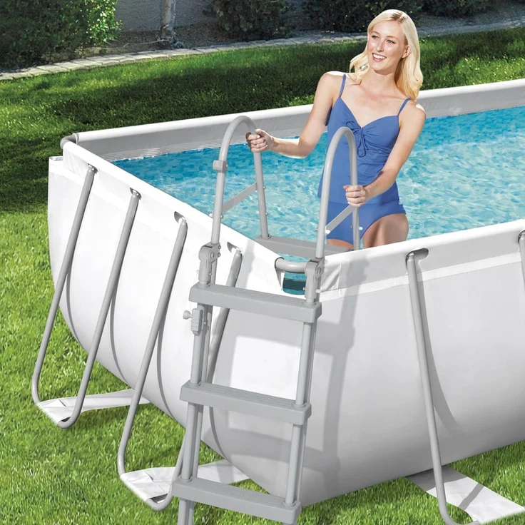 Power Steel™ Frame Pool, Lichtgrau, 404 x 201 x 100 cm – Bild 10