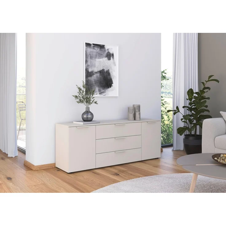 rauch Schubkastenkommode Kommode Türkommode Sideboard Kombikommode FLIPP (Breite 160 cm mit 2 Einlegeböden), 2-türig mit 3 Schubladen und Soft-Close-Funktion – Bild 2
