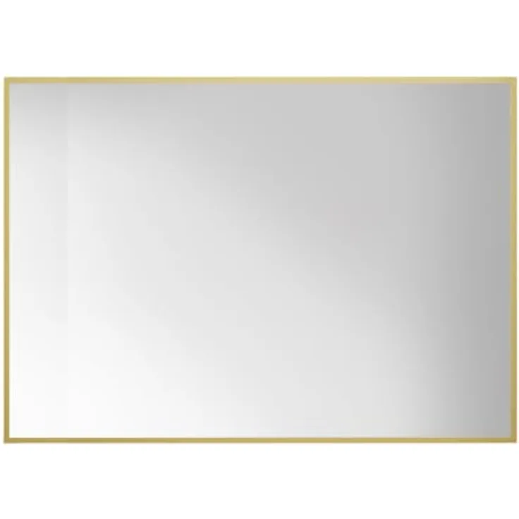 EDAXO Rechteckiger Wandspiegel VINKEL, 70 x 50 cm, Aluminiumrahmen, erhältlich in Gold und Weiß