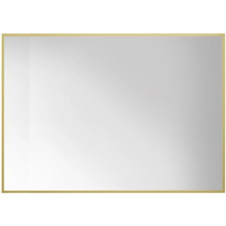 EDAXO Rechteckiger Wandspiegel VINKEL, 70 x 50 cm, Aluminiumrahmen, erhältlich in Gold und Weiß – Bild 1