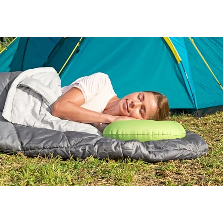 Bestway Luftbett Wanderlite™, 42 x 30 x 12 cm, geschwungenes Design zur Nackenstütze, ideal für den Außengebrauch – Bild 9