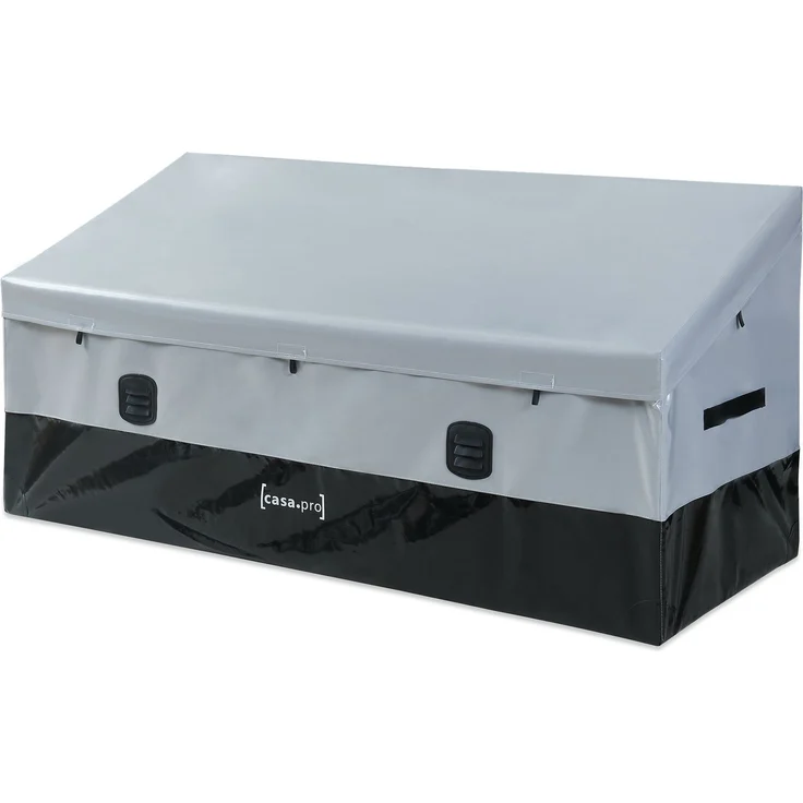 Aufbewahrungsbox Alanno 560 L Stahl Grau/Schwarz [casa. pro] – Bild 3