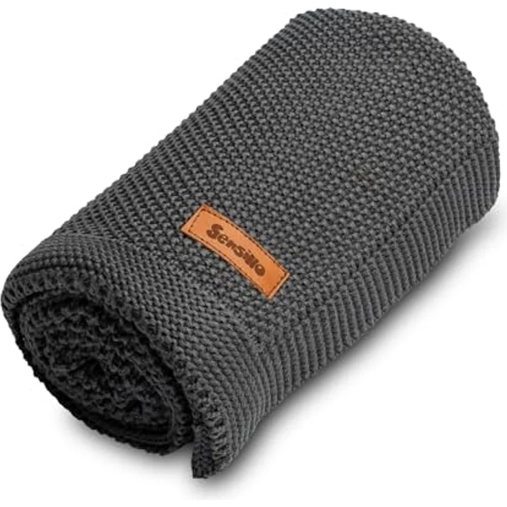 Sensillo COTTON BLANKET 100X80 GRAPHITE 4325/6821 – Bild 3