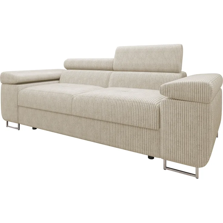 Sofa Torezio Cord II mit Einstellbare Kopfstützen (Poso 100)