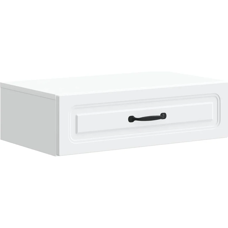 vidaXL Wandmontierter Beistelltisch Weiß 59 x 34,5 x 17 cm 899335 – Bild 2