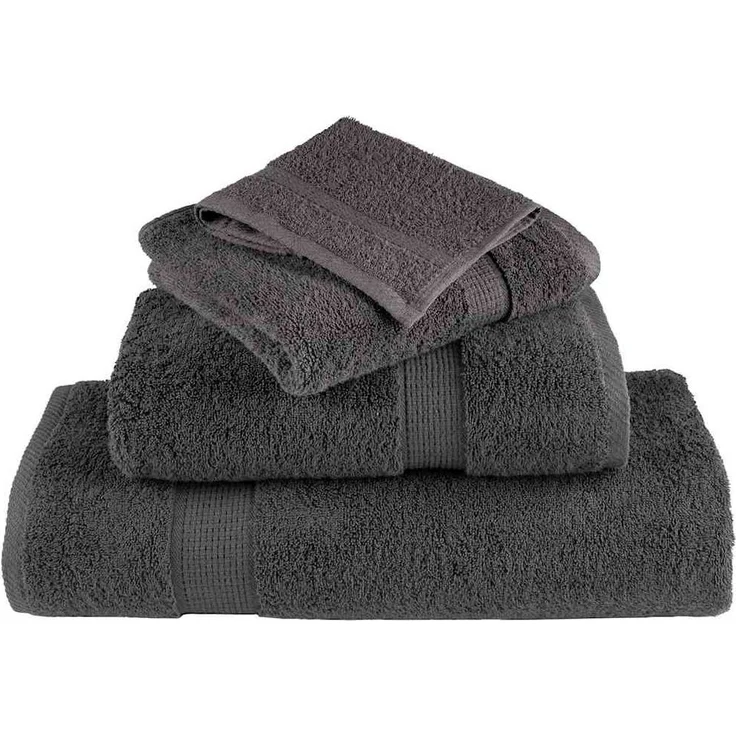 vidaXL Gästetuch SOLUND 4 pcs Anthrazit 15 x 21 cm 550 gsm 137145 – Bild 2