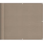 vidaXL Balkon-Sichtschutz Taupe 90x800 cm 100 % Polyester-Oxford 4000243