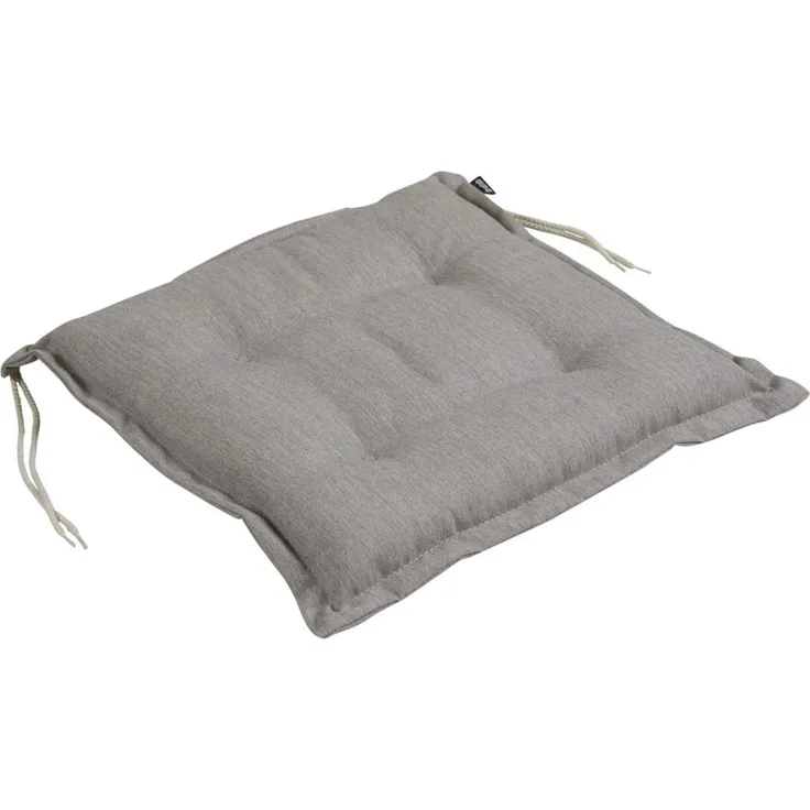Brafab Sitzkissen Florina aus Dralon-Stoff, mit Bändern zur einfachen Befestigung, beige, 41x41x6 cm