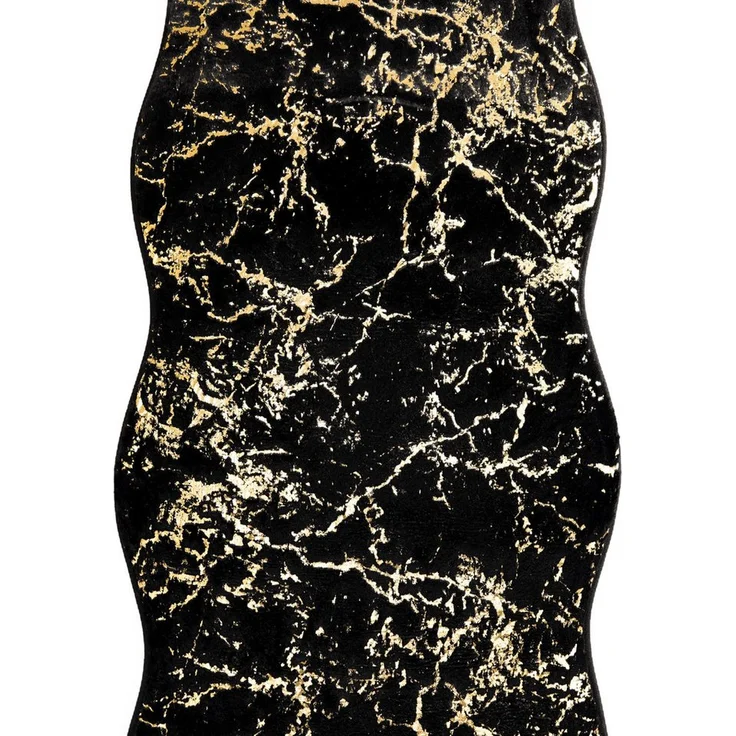 Trendmax Badematte mit Marmormotiv, rutschfest und waschbar, 170 x 58 cm