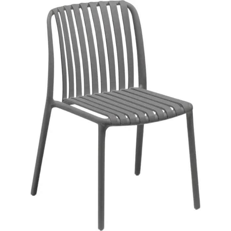 Kettler LAGO Stapelstuhl Grau wetterfest, Gartenstuhl stapelbar & ergonomisch