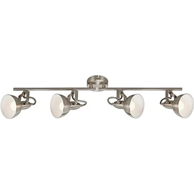 BRILONER - Deckenlampe Vintage schwenkbar, E14 Fassung, max. 40 Watt, Deckenleuchte, Lampe, Wohnzimmerlampe, Schlafzimmerlampe, Küchenlampe, Deckenstrahler, Deckenbeleuchtung, 79x19 cm, Satin-Weiß – Bild 2