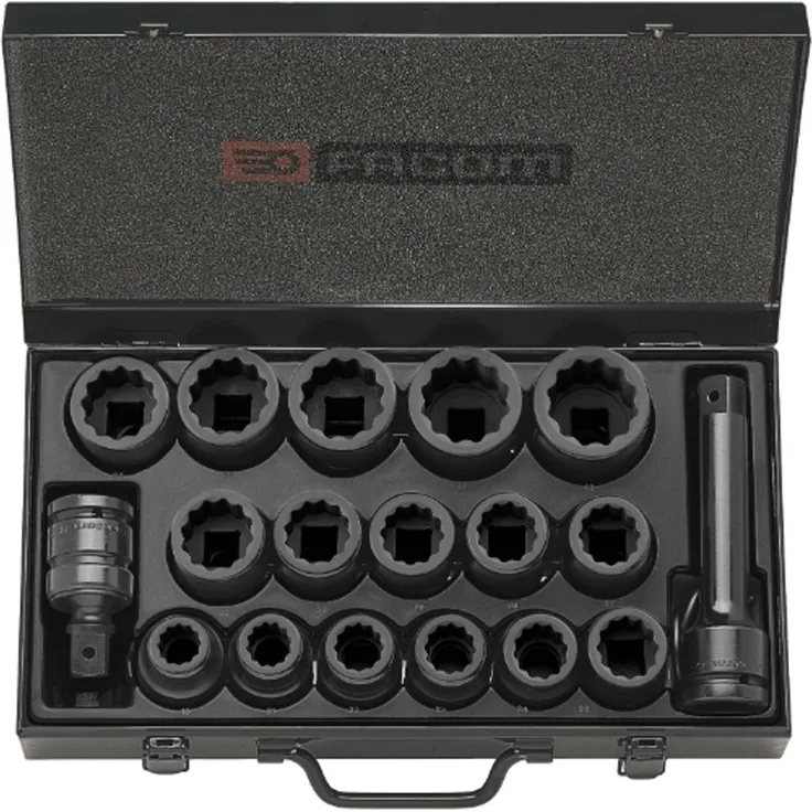 Facom IMPACT-Steckschluessel 3/4Z, Set 18-tl