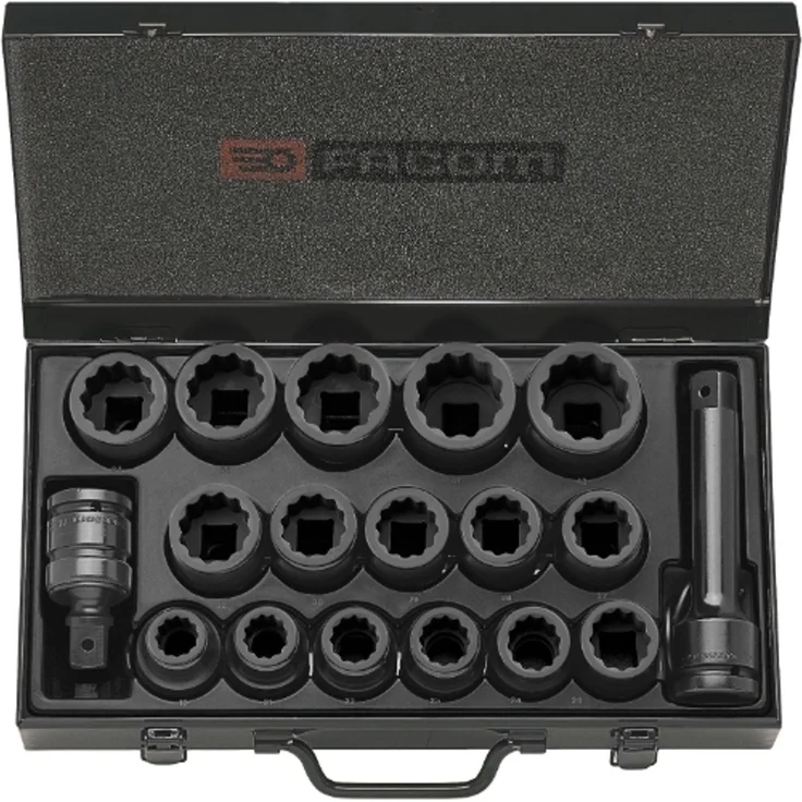 Facom IMPACT-Steckschluessel 3/4Z, Set 18-tl