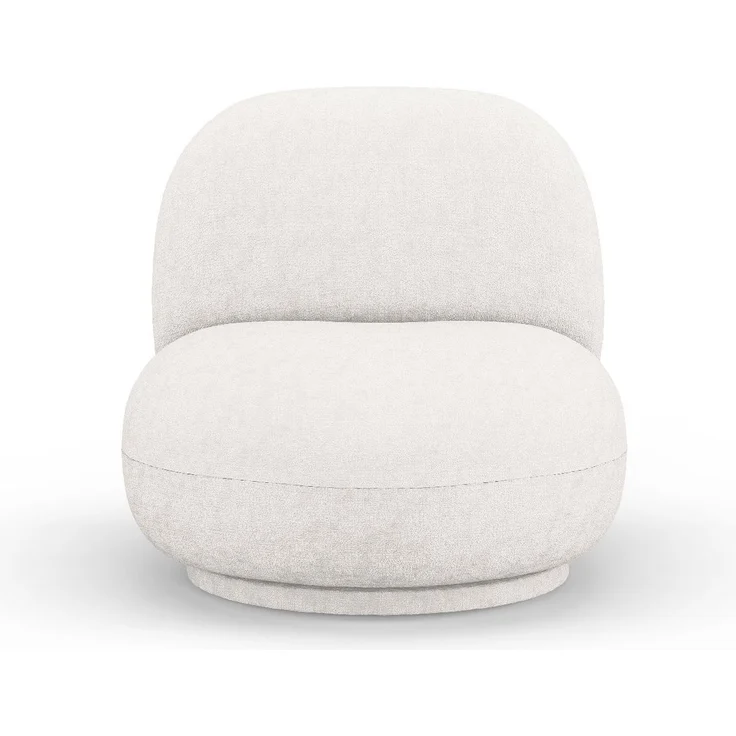Micadoni Drehbarer Sessel Chuck Chenille Hellbeige – Bild 1