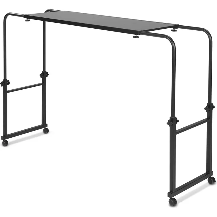 aktivshop Wangentisch Über-Betttisch auf Rollen (Breite 119-190 cm & Höhe 78-120 cm), höhenverstellbar, breitenverstellbar