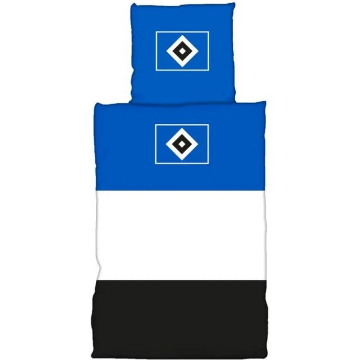 HSV Bettwäsche Hamburger SV Bettwäsche HSV Bettwäsche Blockstreifen, Renforcé