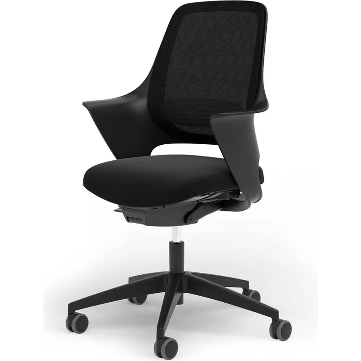 Ergotopia® WellBack, Ergonomischer Bürostuhl Made in Germany, Bequemer Schreibtischstuhl mit Lordosenstütze und Synchronmechanik, für Büro und Homeoffice