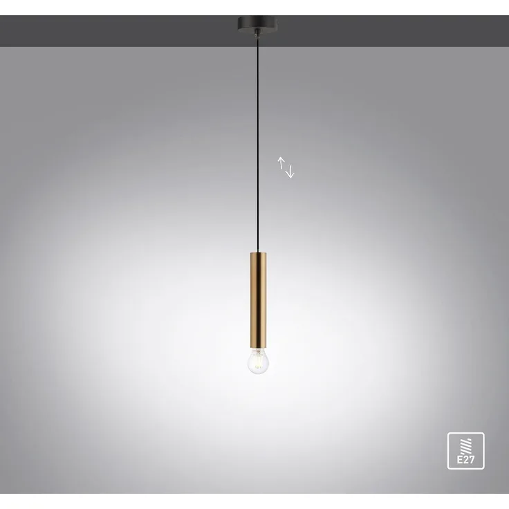 Leuchten Direkt 15617-60 BRUNA Pendelleuchte 1-flammig Messing Matt
