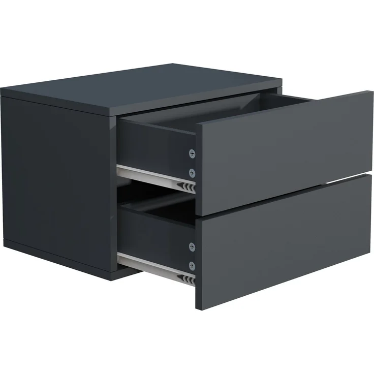 VCM Nachttisch Usal 918300 Anthrazit H. 30 x B. 45 x T. 32 cm – Bild 3