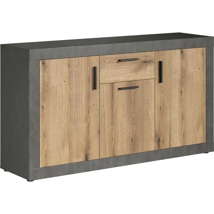 Sideboard Salvada in Evoke Eiche und grau 149 cm